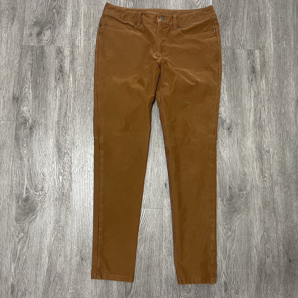 Lululemon Pants Mens 32x31 Brown ABC Slim Fit Warpstream Performance Golf Work